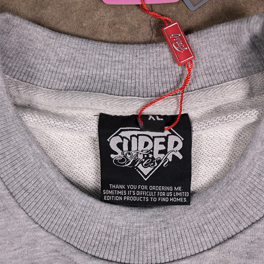 Short Sleeve Crewneck Sweatshirts (H-Grey)