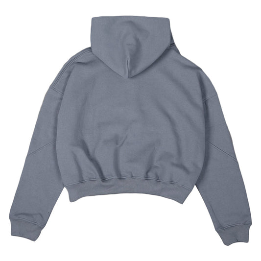 ⁠Drop Shoulder Zip Hoodie (Slate)
