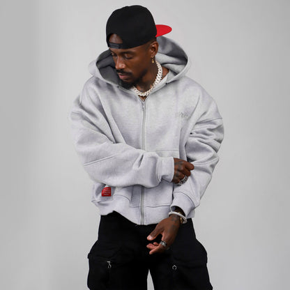 Short Sleeve Hoodies (H-Grey)