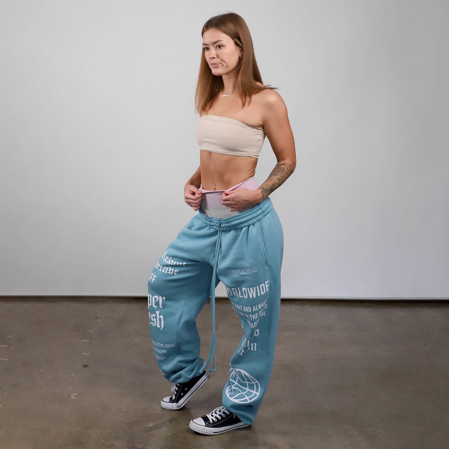 All Weather Sweatpants Baggy (Aqua Blue)