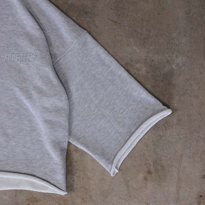 Short Sleeve Crewneck Sweatshirts (H-Grey)