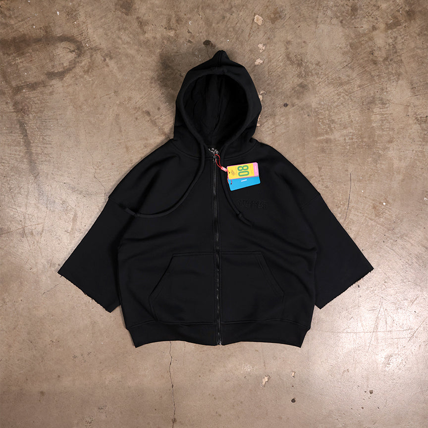 Short Sleeve Hoodies (Black)