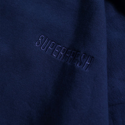 Drop Shoulder Zip Hoodie (Navy)