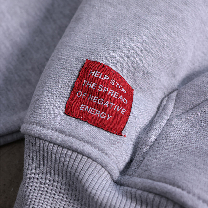 ⁠Drop Shoulder Zip Hoodie (Heather Gray)