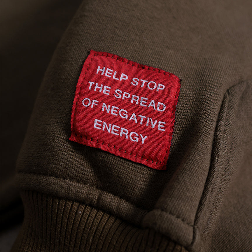 Drop Shoulder Zip Hoodie (Forest Green)